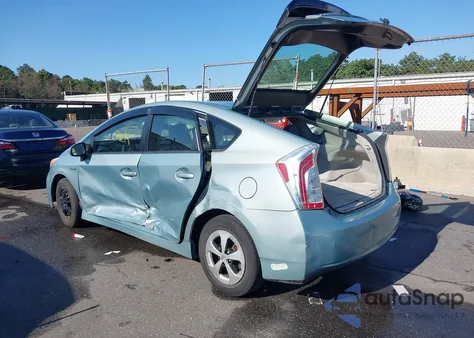 2012 Toyota Prius Two from USA, damaged, VIN JTDKN3DU3C5479725